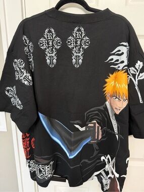 Civil Regime x Bleach Ichigo Kurosaki T-Shirt Black XL